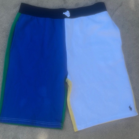 Polo Ralph Lauren Big Kids Multi Colorblock Fleece Shorts Size XL (18-20) NWT - Picture 1 of 7